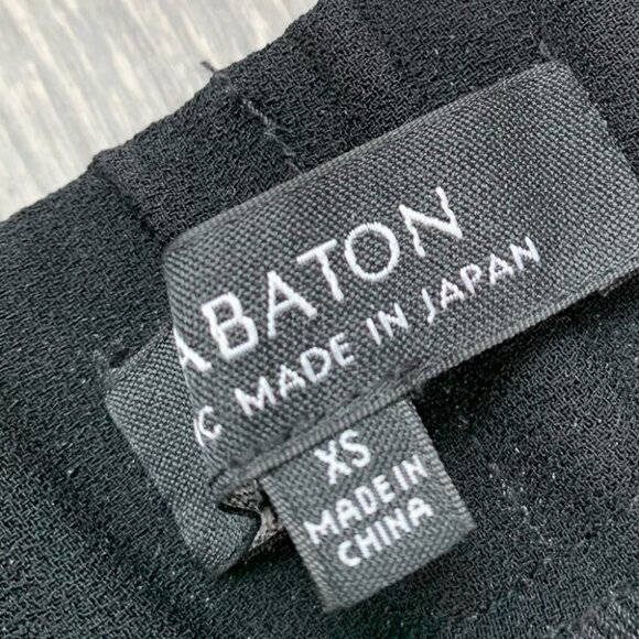 Aritzia Babaton Quentin Pant Slim Straight Leg Pleated Trousers Black Size XS - Picture 11 of 14